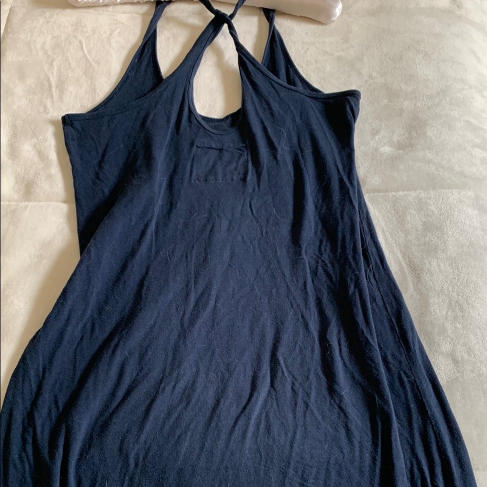 Navy Blue Maxi Dress with California Print - Picture 10 of 14
